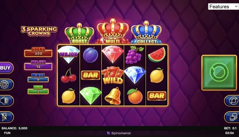 3 Sparking Crowns játék képernyő
